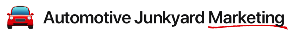 Automotive Junkyard Marketing Logo Horizontal