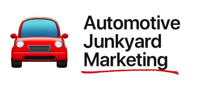 Automotive Junkyard Marketing Logo Horizontal